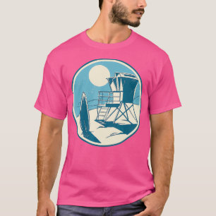 Surfbordrempelvormig Surf voor beschermende standa T-shirt
