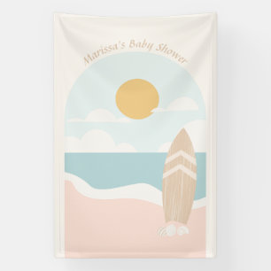 Surfbordstrand Baby shower Spandoek