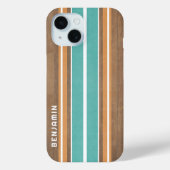 Surfbordstrips - Subtle Wood Background Case-Mate iPhone Case (Achterkant)