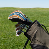 Surfbordstrips - Subtle Wood Background Golfheadcover (Insitu)