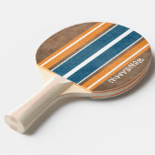 Surfbordstrips - Subtle Wood Background Tafeltennisbatje (Voorkant Gekanteld)