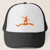Surfcijfer - Oranje Trucker Pet (Voorkant)