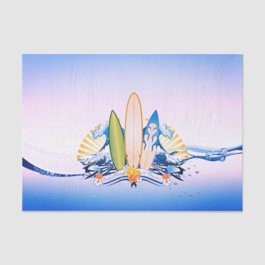 Surfen 2 tissuepapier (Voorkant)