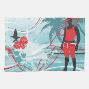 Surfen 4 keukenhanddoeken
