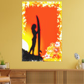 Surfen 9 canvas afdruk (Insitu (Woonkamer))