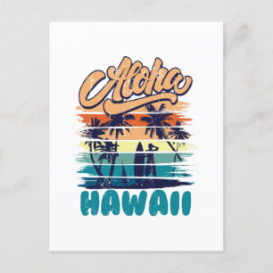 Surfen - Aloha Hawaï Briefkaart