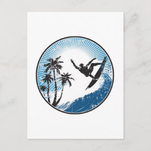 Surfen Briefkaart