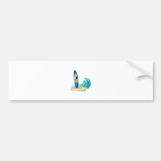 Surfen Bumpersticker (Voorkant)
