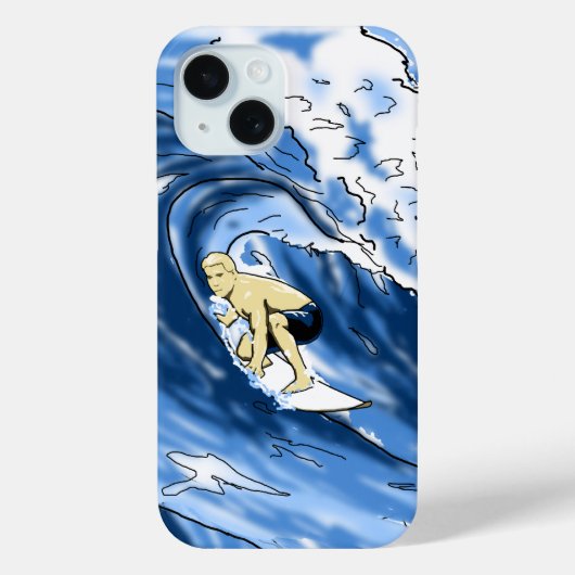 Surfen Case-Mate iPhone Case (Achterkant)