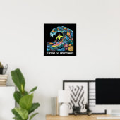 Surfen Crypto Poster (Thuiskantoor)