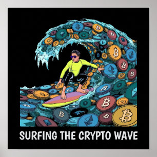 Surfen Crypto Poster
