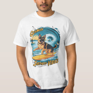 Surfen Duitse Herder T-shirt