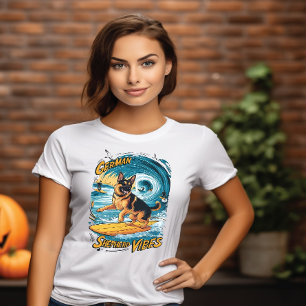 Surfen Duitse Herder T-shirt
