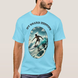 Surfen Durfer Rijden op een Grote Golf URM T-shirt