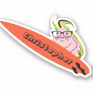 Surfen eekhoorn laptop sticker