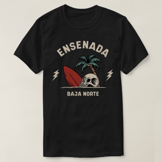  Surfen Ensenada België T-shirt (Design voorkant)