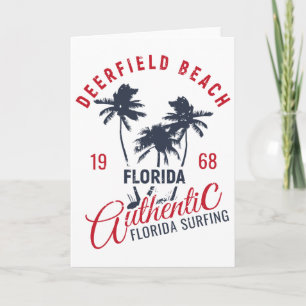 Surfen Florida Deerfield Beach 1968 Zomer Vakantie Kaart