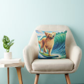Surfen Golden Retriever Kussen (Stoel)