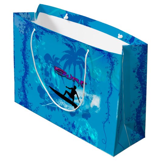 Surfen Groot Cadeauzakje (Achterkant Gekanteld)