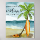 Surfen - Hoeveel snoepjes zitten er in de pot Poster (Voorkant)