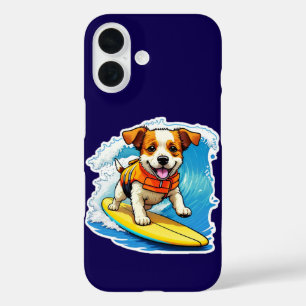 Surfen Hond iPhone Case