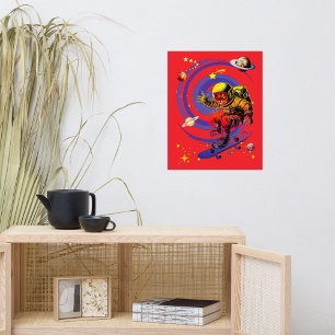 Surfen in de draaikolk foto afdruk