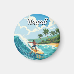 Surfen in Hawaii Magneet