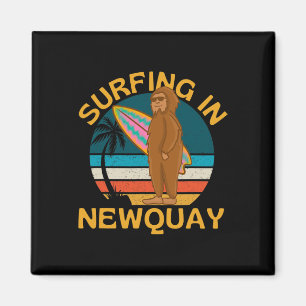 Surfen in Newquay, Bigfoot Good Vibes Surfer Stran Magneet