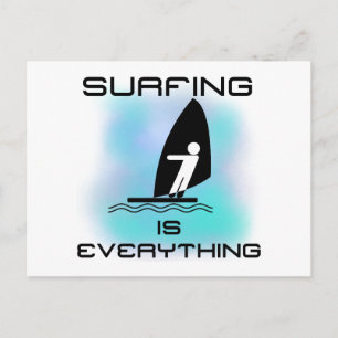 Surfen is alles-T-shirts en geschenken Briefkaart
