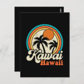 Surfen Kawaii Hawaii Briefkaart (Voorkant / Achterkant)