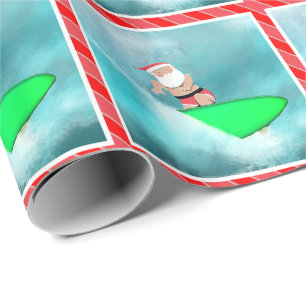 Surfen Kerststrand Vakantie Cadeau Cadeaupapier