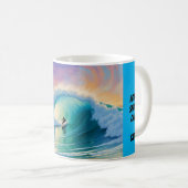 Surfen koffie mok (Voorkant rechts)