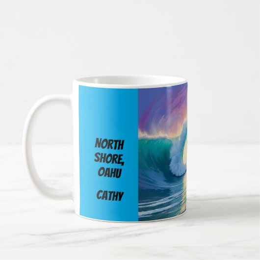 Surfen koffie mok (Links)