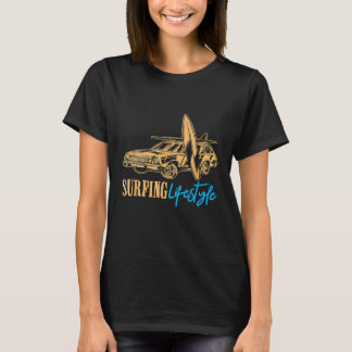 Surfen Lifestyle Retro  Surfer Surf Surfbo T-shirt