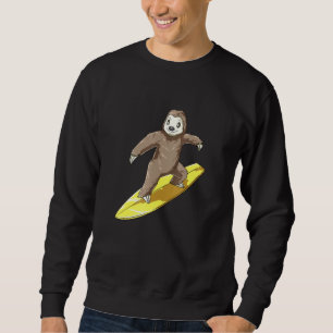 Surfen luiaard op Surfboard Trui