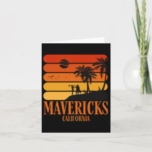 Surfen  Mavericks Beach Californië Retro S Kaart