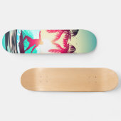 Surfen met palmbomen skateboard (Horizontaal)
