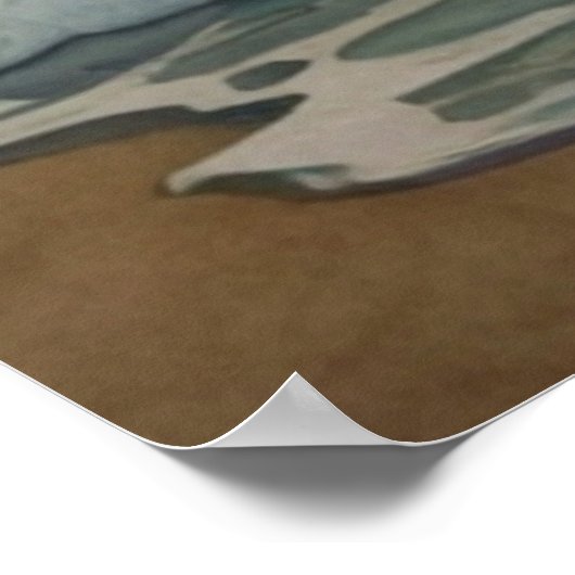 Surfen Ocean Waves Zomer zonsondergang dageraad Poster (Hoek)