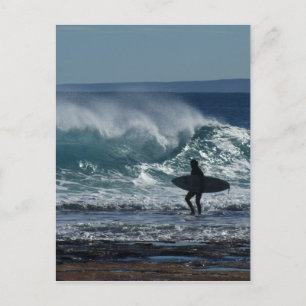 Surfen omhoog briefkaart
