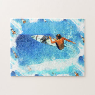 Surfen op 1-1B-puzzel Legpuzzel