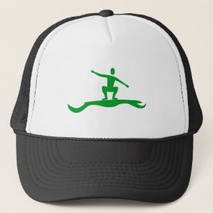 Surfen op afbeelding - Groen gras Trucker Pet