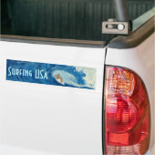 Surfen op Amerikaanse Bumpersticker surf surfer st (Op Truck)