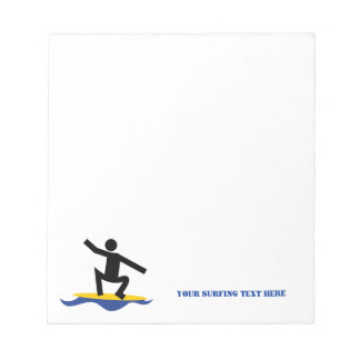 Surfen op cadeautjes, surfen op surfboardpapier notitieblok