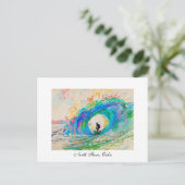 Surfen op de Barrel Briefkaart (Staand voorkant)