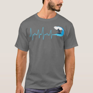 Surfen op de hartslag van watergolven t-shirt