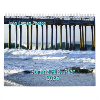 Surfen op de Huntington Beach Pier 2026 Kalender