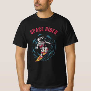 Surfen op de ruimtevaart t-shirt