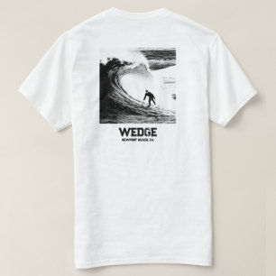Surfen op de WEDGE, Newport Beach, Ca T-shirt