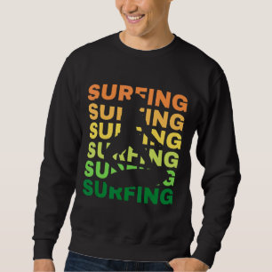 Surfen op de zonsondergang voor surfer-zonne-Zee Trui