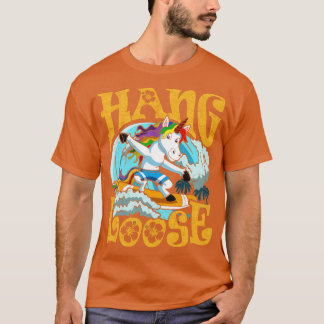 Surfen op het Surf met losse Unicorn Surfer T-shirt